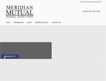 Tablet Screenshot of meridianmutualfcu.com